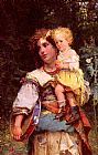 Gypsy Woman and Child by Cesare-Auguste Detti